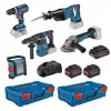 Kit 5 Outils 18V + 3 Batteries + Chargeur + 2 XL-Boxx BOSCH - 0615990M2X -Electro Tool Soldes 0615990m2x