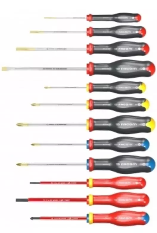 Jeu De 12 Tournevis Protwist FACOM - AT.J12R1PB 3 Jeu De 12 Tournevis Protwist FACOM - AT.J12R1PB