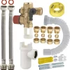 Kit Complet De Raccordement Facile (sans Soudure 1/2' NOYON & THIEBAULT - Ø Tube Cuivre 14 Et 16 Mm) De Chauffe-eau Avec Groupe De Sécurité Droit - 7721-ECOC1 -Electro Tool Soldes 3342970150512 1