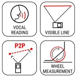 Télémètre Laser METRICA Flash Point 2 Point 60 60m - 61260 7 Télémètre Laser METRICA Flash Point 2 Point 60 60m - 61260 -Electro Tool Soldes 61240 11 1