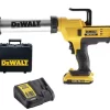Pistolet à Mastic DEWALT XR 18V - 1 Batterie 2.0 Ah - Cartouche 300/400 Ml - DCE571D1-QW 2 Pistolet à Mastic DEWALT XR 18V - 1 Batterie 2.0 Ah - Cartouche 300/400 Ml - DCE571D1-QW -Electro Tool Soldes 66123