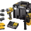 Kit 2 Outils XR 12V 3Ah Li-Ion Brushless DEWALT Perceuse-visseuse + Visseuse à Chocs - DCK2101L2T-QW -Electro Tool Soldes 71136
