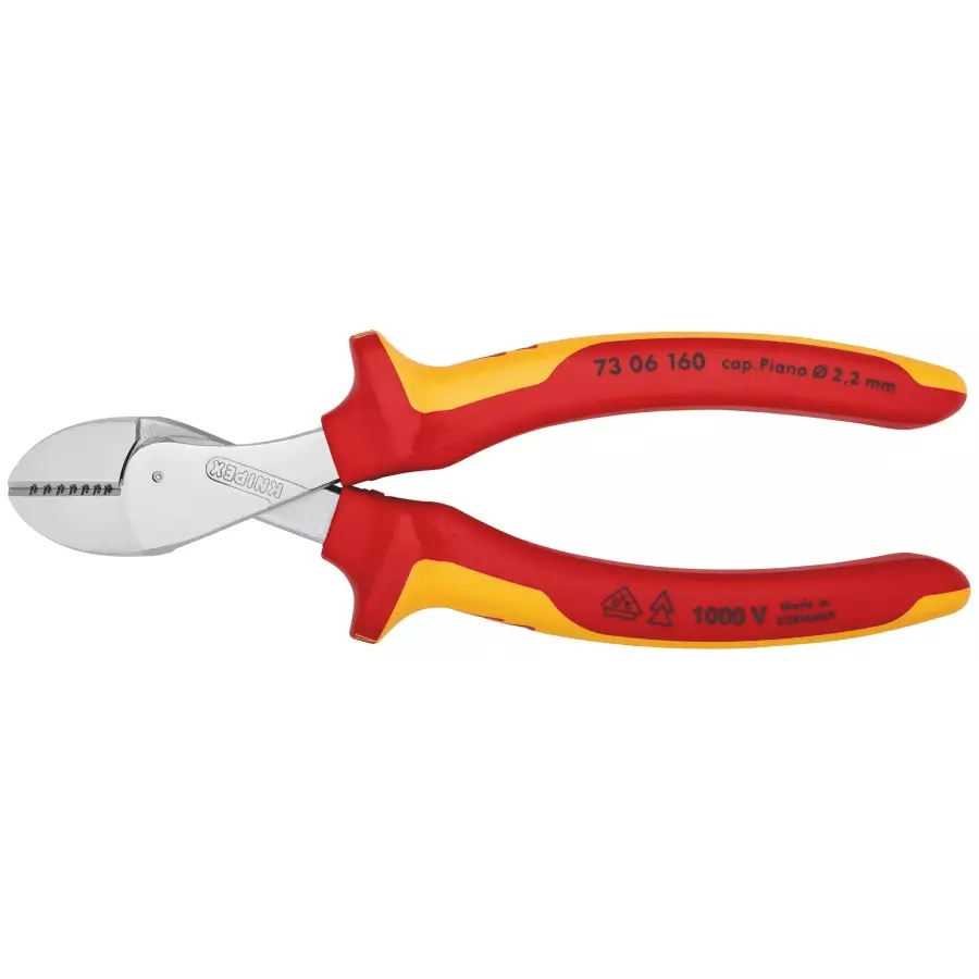 Pince Coupante De Côté KNIPEX X-Cut - Isolée 1000V - 73 06 160 3 Pince Coupante De Côté KNIPEX X-Cut - Isolée 1000V - 73 06 160