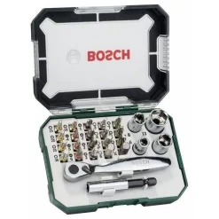 Set D’embouts De Vissage + Cliquet BOSCH 26 Pièces - 2607017322 -Electro Tool Soldes AEA90129 3