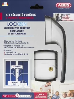 Pack Lockzen 3 Points Renforcés ABUS Pour Sécurisation De Fenêtre - 0072392 -Electro Tool Soldes CBA10284 1