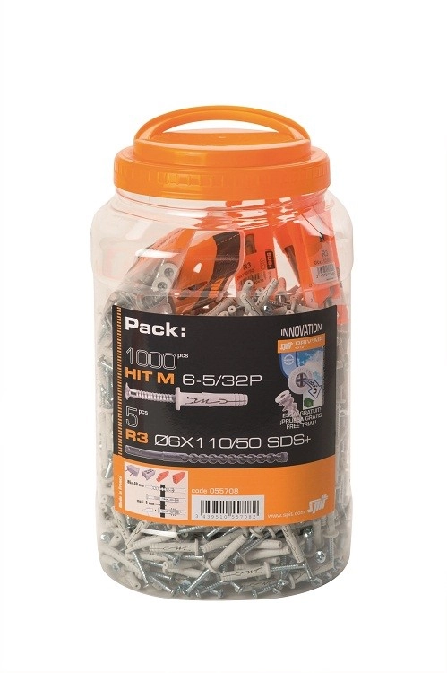 Chevilles à Frapper SPIT HIT M - 6x30 - Bidon 1000 Pièces - 055708 3 Chevilles à Frapper SPIT HIT M - 6x30 - Bidon 1000 Pièces - 055708
