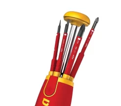 Tournevis Porte Embout Slim VDE 75 Mm WIHA Liftup - 6 Embouts FENTE /PH /XENO PZ2 - 38611 -Electro Tool Soldes EGA20050 3