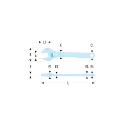 Clé à Molette Chromée FACOM Ouverture 53 Mm - 113A.18C
