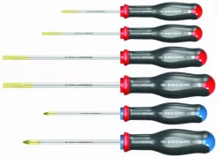 Jeu De 6 Tournevis Protwist Lame Ronde - FACOM - AND.J6PB