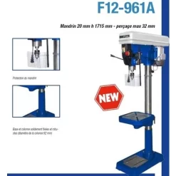 Perçeuse à Colonne D'établi à Mandrin Auto-serrant 13mm FEMI - DP12-961 7 Perçeuse à Colonne D'établi à Mandrin Auto-serrant 13mm FEMI - DP12-961 -Electro Tool Soldes FEMI0010 3
