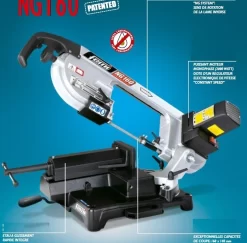 Scie à Ruban Métal FEMI Coupe Rapide +50% - Coupe Max.160mm - NG160 7 Scie à Ruban Métal FEMI Coupe Rapide +50% - Coupe Max.160mm - NG160 -Electro Tool Soldes FEMI0059 2