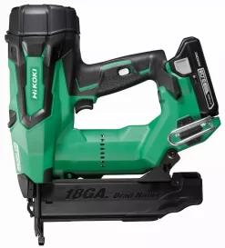 Hikoki Cloueur Finition 16-50mm 18V 3Ah LI Brushless Mini-brads-Droit Gauge 18 Hitcase - NT1850DBSLWXZ