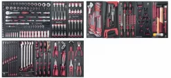 Assortiment D'outils Completo EVA 1/4"+ 3/8"+ 1/2" KRAFTWERK 273 Pièces - 105.524.000