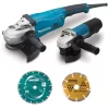 Ensemble De 2 Meuleuses Ø230 Et 125 Mm Avec Kit D'accessoires MAKITA - DK0053GX2-P -Electro Tool Soldes MAK0286 1