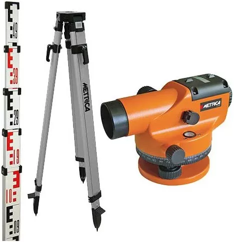 Kit Niveau Optique 32X METRICA Portée 1000m + Trépied + Mire 4m - 89222 3 Kit Niveau Optique 32X METRICA Portée 1000m + Trépied + Mire 4m - 89222