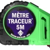Mètre Traçeur 5m + 10 Mines édition Whiteline JSTH - Blanc - MT5-B -Electro Tool Soldes MOA50131 1
