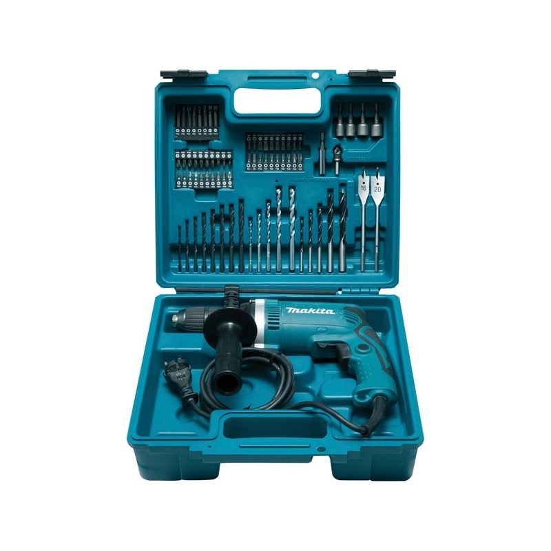 Perceuse à Percussion MAKITA - 710W + Kit Accessoires - HP1631KX3 3 Perceuse à Percussion MAKITA - 710W + Kit Accessoires - HP1631KX3