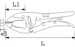 Pince Etau Grande Capacite 220 Mm SAM - 21222FME -Electro Tool Soldes SAM01095 5
