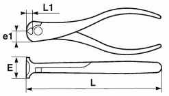 Pince Coupante En Bout Bimatiere Avec Ressort 160 Mm SAM - 230R16GFME -Electro Tool Soldes SAM01168 5