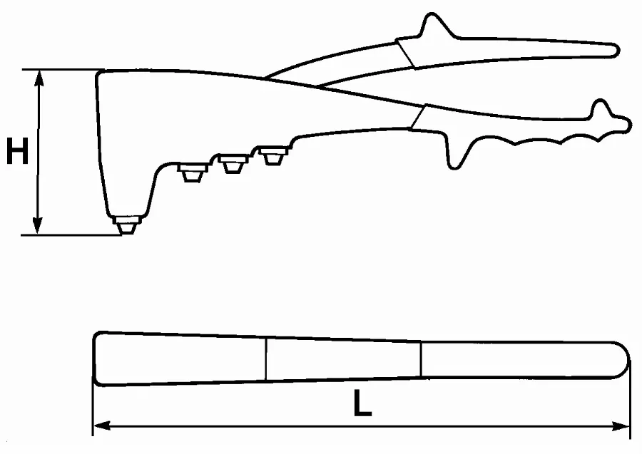 Pince A Riveter A Vis De Reglage De Course SAM - 3593 4 Pince A Riveter A Vis De Reglage De Course SAM - 3593 – Image 2