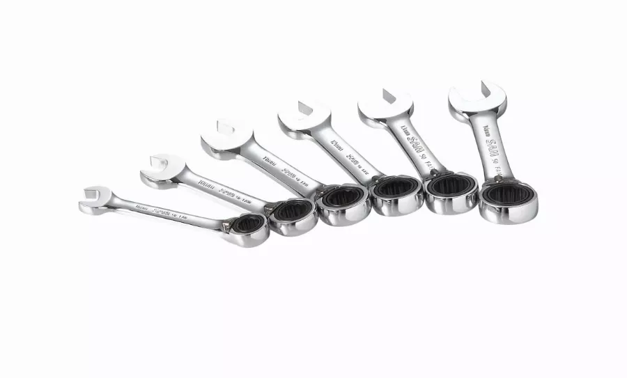 Jeu De 6 Clés Mixtes Courtes A Cliquet SAM - 50FAJ6 3 Jeu De 6 Clés Mixtes Courtes A Cliquet SAM - 50FAJ6