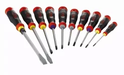 Jeu 10 Tournevis Fente Phillips Et Pozidriv SAM - TJ10 -Electro Tool Soldes SAM05823 1