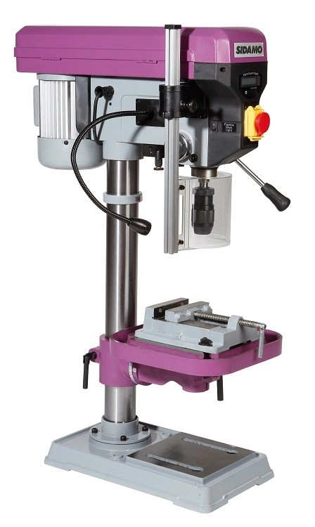 Perceuse à Colonne SIDAMO PE22FE Tri - 750W - Avec étau, Mandrin Et Jeu De Brides - 20502051 3 Perceuse à Colonne SIDAMO PE22FE Tri - 750W - Avec étau, Mandrin Et Jeu De Brides - 20502051