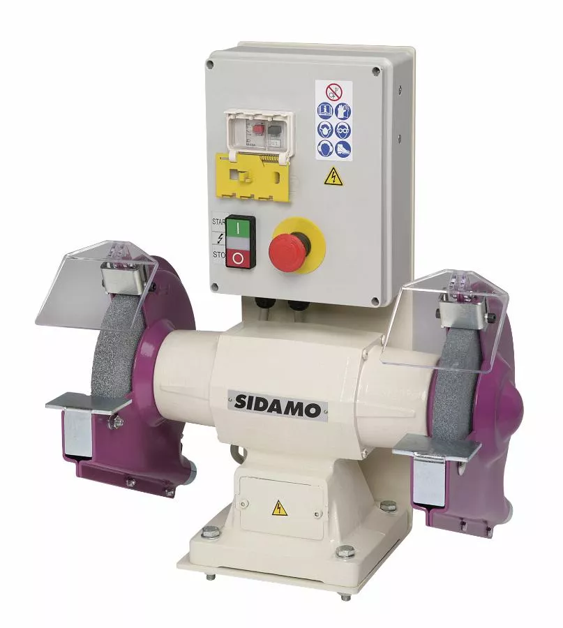 Touret à Meuler SIDAMO 126 FR M-M/D.200 /400V TRI - Avec Frein - 20113034 3 Touret à Meuler SIDAMO 126 FR M-M/D.200 /400V TRI - Avec Frein - 20113034