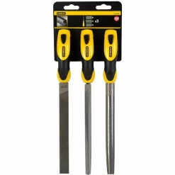 Stanley Limes Mi-douces 200mm - Jeu De 3pieces - 0-22-464