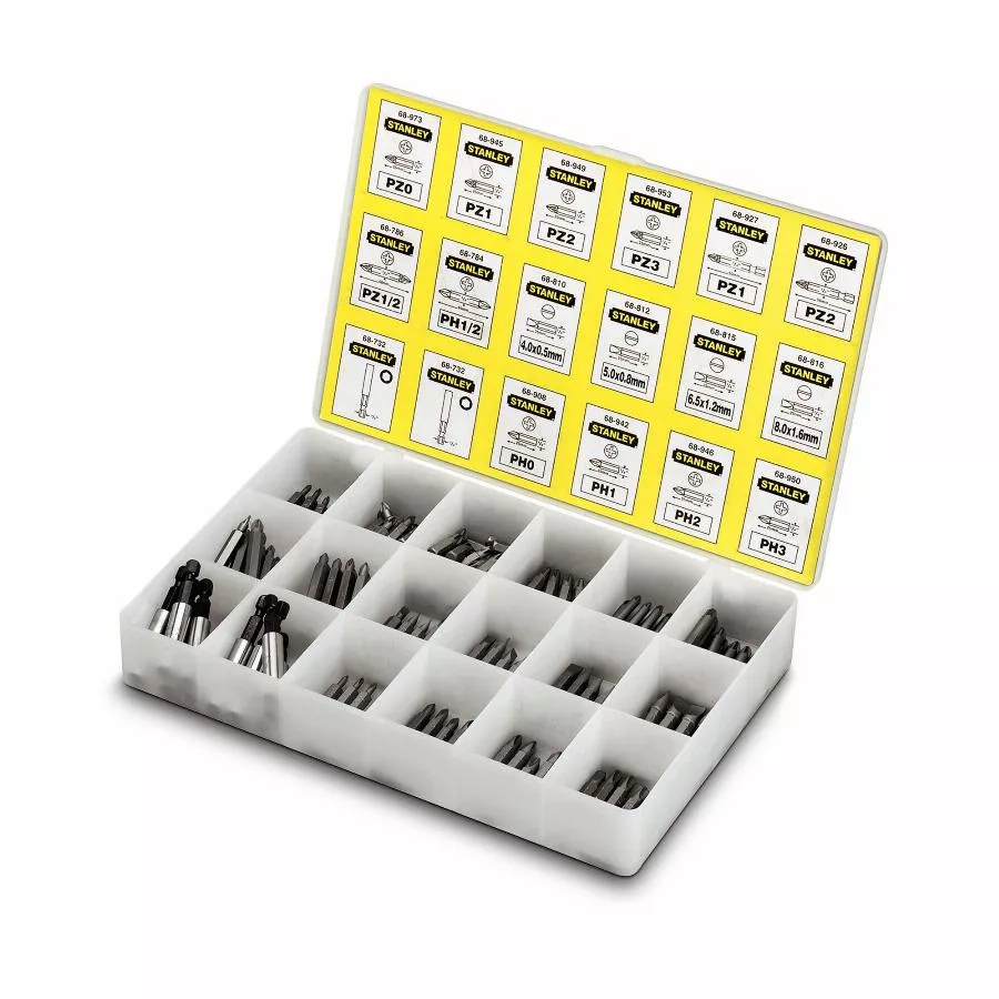 Stanley Coffret D’embouts De Vissage - Assortiment De 200pieces - 1-68-741 3 Stanley Coffret D’embouts De Vissage - Assortiment De 200pieces - 1-68-741