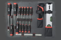 Valise Trolley + 136 Outils SAM OUTILLAGE Fermeture à Clé - CP-136N -Electro Tool Soldes cp 136n 05