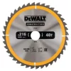 Lame Scie Circulaire Stationnaire 216x30 Mm 40 Dents Construction DEWALT - DT1953
