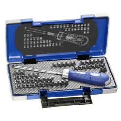 Tournevis Porte-embouts Revolver Cliquet + Embouts EXPERT By Facom - 59 Pièces - E160804