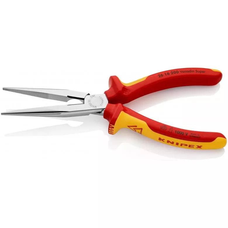 Pince Demi-ronde Avec Tranchant KNIPEX Bec De Cigogne - Isolé 1000V - 200 Mm - 26 16 200 5 Pince Demi-ronde Avec Tranchant KNIPEX Bec De Cigogne - Isolé 1000V - 200 Mm - 26 16 200 – Image 3