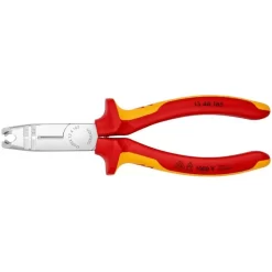 Pince à Dégainer KNIPEX Accès Difficile - Isolés 1000 V - Ø 13 Mm - 13 46 165