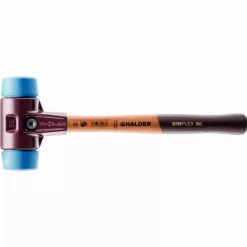 Maillet HALDER SIMPLEX TPE Souple Avec Boîtier En Fonte Malléable Et Manche En Bois - D=30 Mm - 3001.030