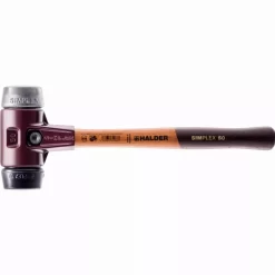 Maillet HALDER SIMPLEX Caoutchouc Chargé / Métal Doux Avec Boîtier En Fonte Malléable Et Manche En Bois - D=40 Mm - 3029.040
