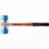 Maillet HALDER SIMPLEX TPE Souple Avec Boîtier En Aluminium Et Manche En Bois De Haute Qualité - D=50 Mm - 3101.051