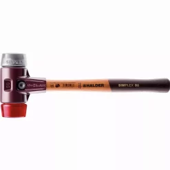 Maillet HALDER SIMPLEX Plastique / Métal Doux Avec Boîtier En Fonte Malléable Et Manche En Bois - D=60 Mm - 3069.060