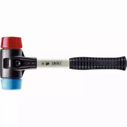 Maillet HALDER SIMPLEX TPE Souple /plastique Avec Boîtier En Fonte Malléable Renforcée Et Manche En Fibre De Verre - D=30 Mm - 3716.030