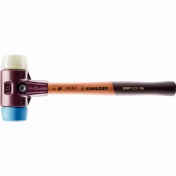 Maillet HALDER SIMPLEX TPE Souple / Nylon Avec Boîtier En Fonte Malléable Et Manche En Bois - D=40 Mm - 3018.040
