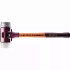 Maillet HALDER SIMPLEX Superplastique / Métal Doux Avec Boîtier En Fonte Malléable Et Manche En Bois - D=80 Mm - 3079.080