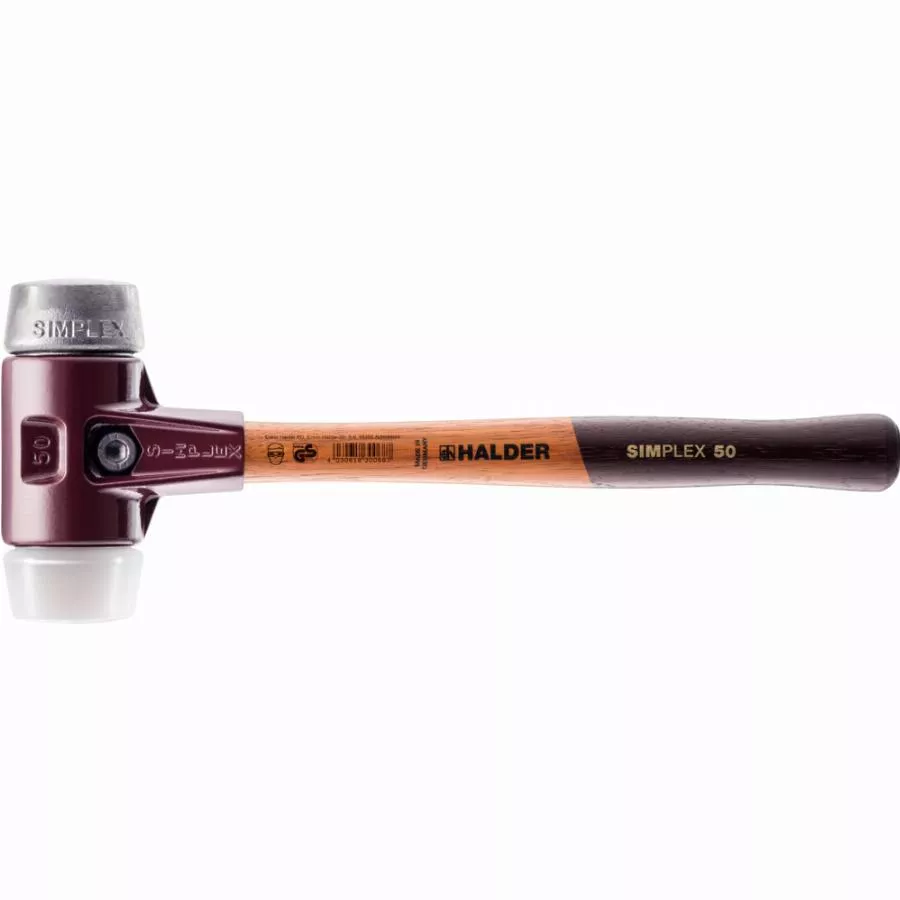 Maillet HALDER SIMPLEX Superplastique / Métal Doux Avec Boîtier En Fonte Malléable Et Manche En Bois - D=80 Mm - 3079.080 3 Maillet HALDER SIMPLEX Superplastique / Métal Doux Avec Boîtier En Fonte Malléable Et Manche En Bois - D=80 Mm - 3079.080