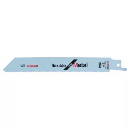 Lame Scie Sabre BIM S922EF Flexible Metal BOSCH 150 Mm - Boite De 100 - 2608656028 4 Lame Scie Sabre BIM S922EF Flexible Metal BOSCH 150 Mm - Boite De 100 - 2608656028 – Image 2